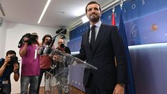 Casado espera rentabilizar el desacuerdo de PSOE y Unidas Podemos