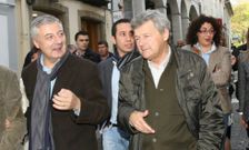 Guti�rrez con Jos� Blanco, en una imagen de hace a�os, en el �itimo tramo de su etapa pol�tica. 