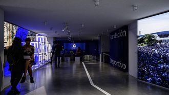 Recreaci�n del museo del Deportivo.