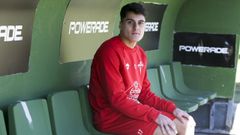 Enol, en imagen de archivo en el estadio de A Malata, regresar� el domingo al que fue su hogar.