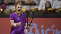 El estadounidense Sebastian Korda durante la semifinal del Gijn Open ATP 250 disputada ante el francs Arthur Rindereknech este sbado en Gijn