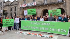 Ana Miranda reunise en Lugo con responsables do BNG e da plataforma Lugo non quere cheiros