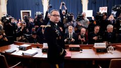 El teniente coronel Alexander Vindman es el principal experto para Ucrania del Consejo de Seguridad Nacional de la Casa Blanca