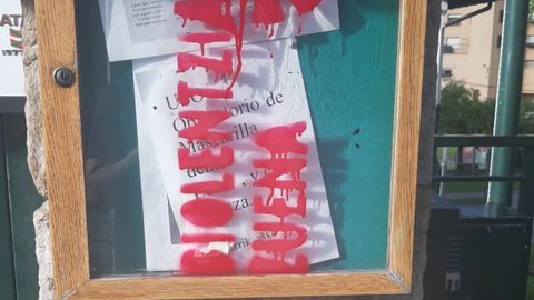 �Batzoki� de Lemoa, donde se han realizado algunas de las pintadas contra el PNV