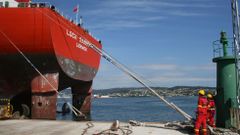 Operaci�n con un mercante en el puerto de Ferrol 