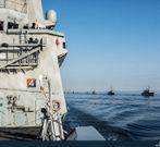 Un momento del ejercicio Passex en el Golfo de Finlandia. 