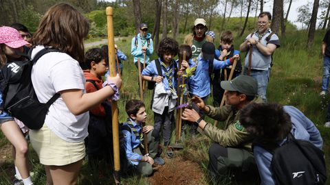 El grupo trabajó sin descanso durante toda la mañana