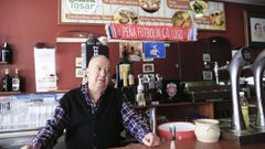 Pepe Romay, en el restaurante Tosar, en el a�o 2020