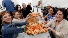 Lleno total en la fiesta del marisco de Vigo