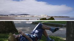 Las nubes de estancamiento impiden que en zonas como Foz pase la radiaci�n solar. A Ourense, este aire llega ya recalentado