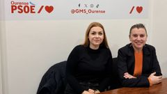 Alba Iglesias y Natalia Gonz�lez, en la rueda de prensa de este lunes.