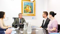 Rueda recibi&oacute; ayer en Santiago a Martin Wellh&ouml;fer