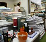 Imagen de archivo de una oficina en el Juzgado de lo Penal. 