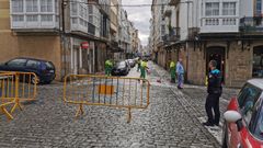 El derrame se produjo en el entorno de Amboage, a donde acudieron Polic�a Local, bomberos y servicios de limpieza