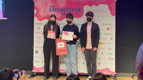 Roque L�pez, recogiendo su premio