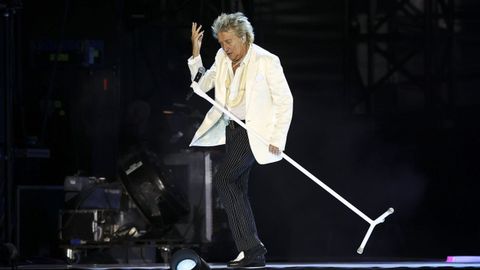 Rod Stewart en su concierto del Rock in Rio en Lisboa este 2026