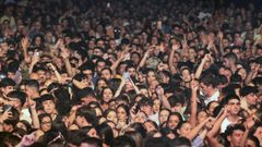 J�venes en un concierto de la orquesta Panorama