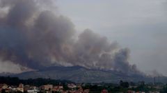 Incendio este a�o en el monte Galleiro.