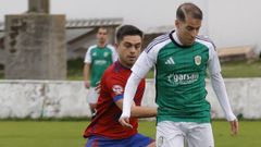 Diego Chao, durante el partido contra el Betanzos en A Marosa.