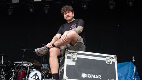 El fen�s Fran Lage puso en marcha el festival junto a otros dos compa�eros.