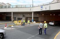 Operarios realizan estos d�as mediciones para comprobar la resistencia en los t�neles.