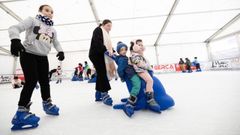 Imagen de archivo de la pista de patinaje sobre hielo de Vimianzo