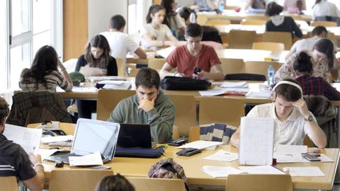 En la imagen de archivo, el Edificio de Apoio ao Estudo del campus de Ferrol