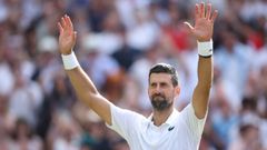 Novak Djokovic tras su victoria frente a Safiullin.
