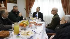El obispo desayun� con periodistas en la residencia Betania, en Viveiro
