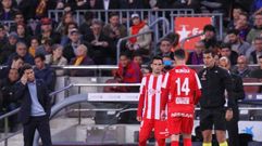 Burgui en el momento de ser sustituido