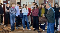 Alexande Nerium, durante a visita ao Museo da Pesca de Fisterra 