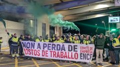 Nueva jornada de huelga en Ence en Pontevedra