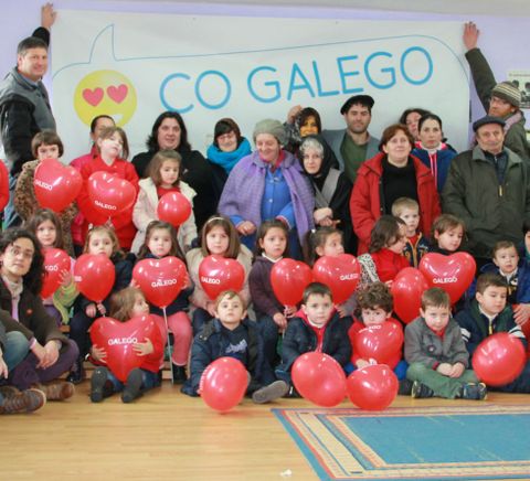 O programa de apoio ao galego celebrouse en Lañas.