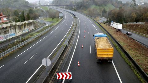 Corte de tr&aacute;fico hoy en la VG-20 por el inicio de las obras. La previsi&oacute;n es que dure un a&ntilde;o 