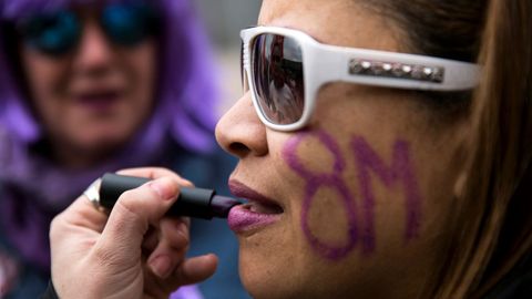 Concentraci�n en P�ncipe P�o, en Madrid