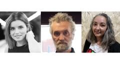 De izquierda a derecha: Aida L�dice Lueje; Alberto Cora Alcaraz; y Cristina G�mez Garc�a