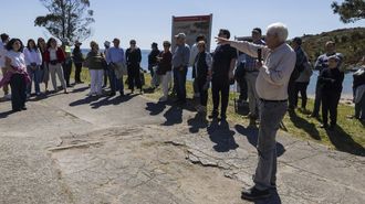 �lex Aguilar, en Caneli�as, en un momento de su intervenci�n