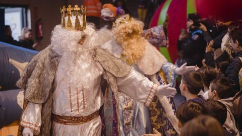 Los Reyes Magos, en el polideportivo de Barbads.