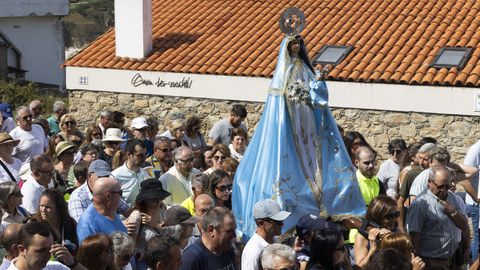 El pasado domingo fue la subida de la Virxe dos Milagres al santuario.