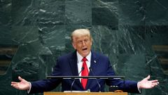Donald Trump en su discurso ante Naciones Unidas.
