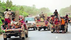 Fuerzas gubernamentales y yemen�es, de camino a Al Hudeida