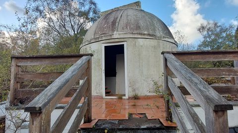 La c�pula del observatorio astron�mico, abierto y abandonado, instalaci�n que fue financiada con fondos p�blicos