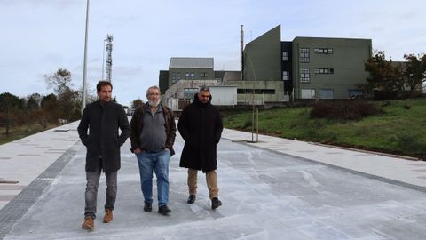 Juan Seoane, Luis Lamas y Daniel Carballo, en la nueva v�a