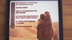 Contraportada con el �ndice de la revista femenina Sunnat-e-Khaula lanzada por los talibanes paquistan�es