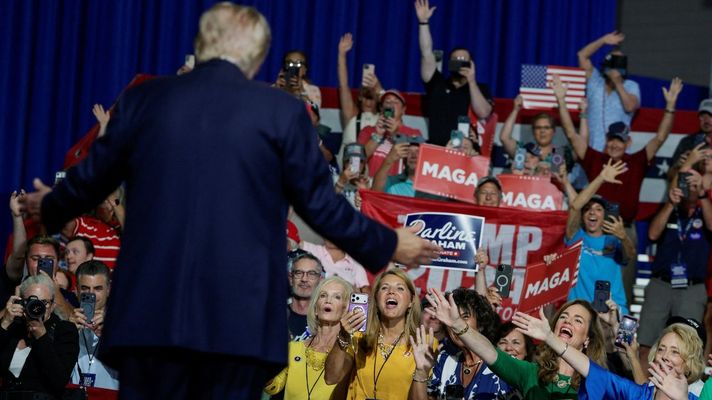 Donald Trump, en un acto electoral en Carolina del Sur