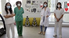 Algunas de las sanitarias que integran la unidad de rehabilitaci�n card�aca del HULA