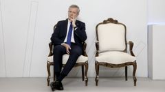 El presidente de la Xunta, la semana pasada en la entrega de las medallas del Parlamento.