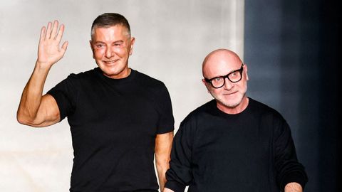 Stefano Gabbana (a la izquierda), con su socio Domenico Dolce, creadores ambos del grupo de moda Dolce & Gabbana