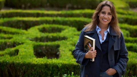 La escritora Ángela Banzas, en la presentación de su novela