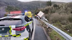 El camin se sali de la carretera cerca de Augas Mestas